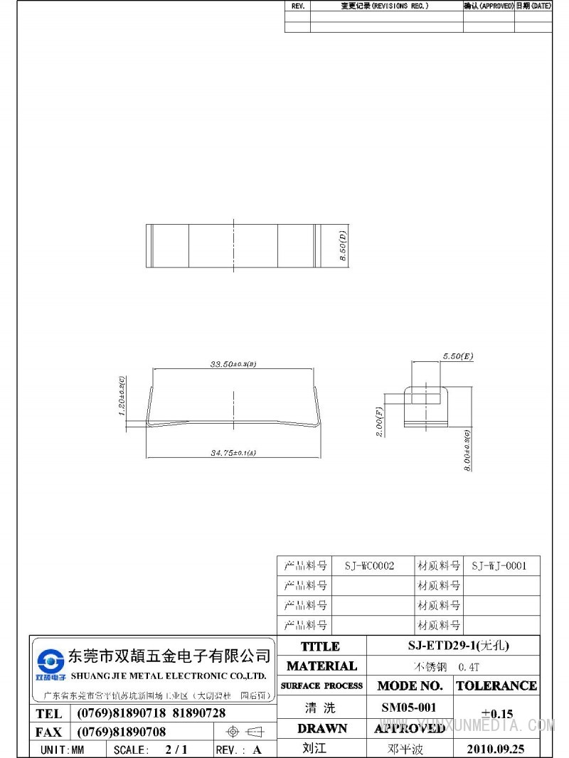 SJ-ETD29-1無(wú)孔-Model