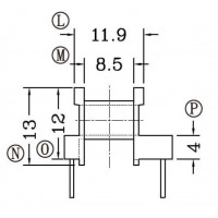 EE-13-7/EE-13臥式(5+5PIN)