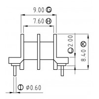 EE-1502/EE-15臥式雙槽(2+2PIN)