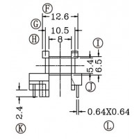 EE-1635/EE-16臥式(5+3PIN)
