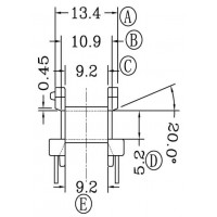 EE-1903-1/EE-19臥式(4+4PIN)