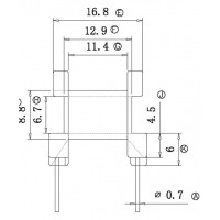 HR-EE25-01/EE25臥式(4+4PIN)
