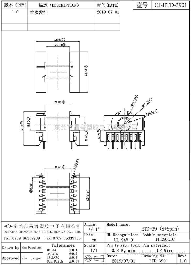 CJ-3901 ETD39臥式(8+8)