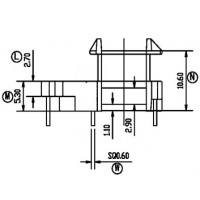 EE-1624-1/EE-16立式(5+2+2PIN)