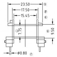 EF-2502/EF-25臥式(5+5PIN)