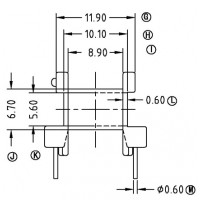 EE-1611-3/EE-16臥式(5+5PIN)