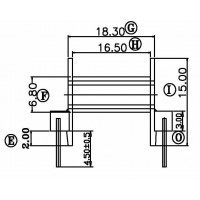 EFD-2505-1/EFD25臥式(5+5PIN)