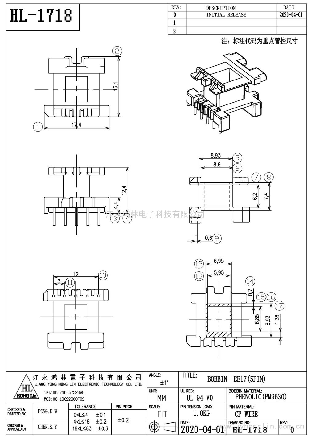 HL-1718/EPC-17臥式(5P)