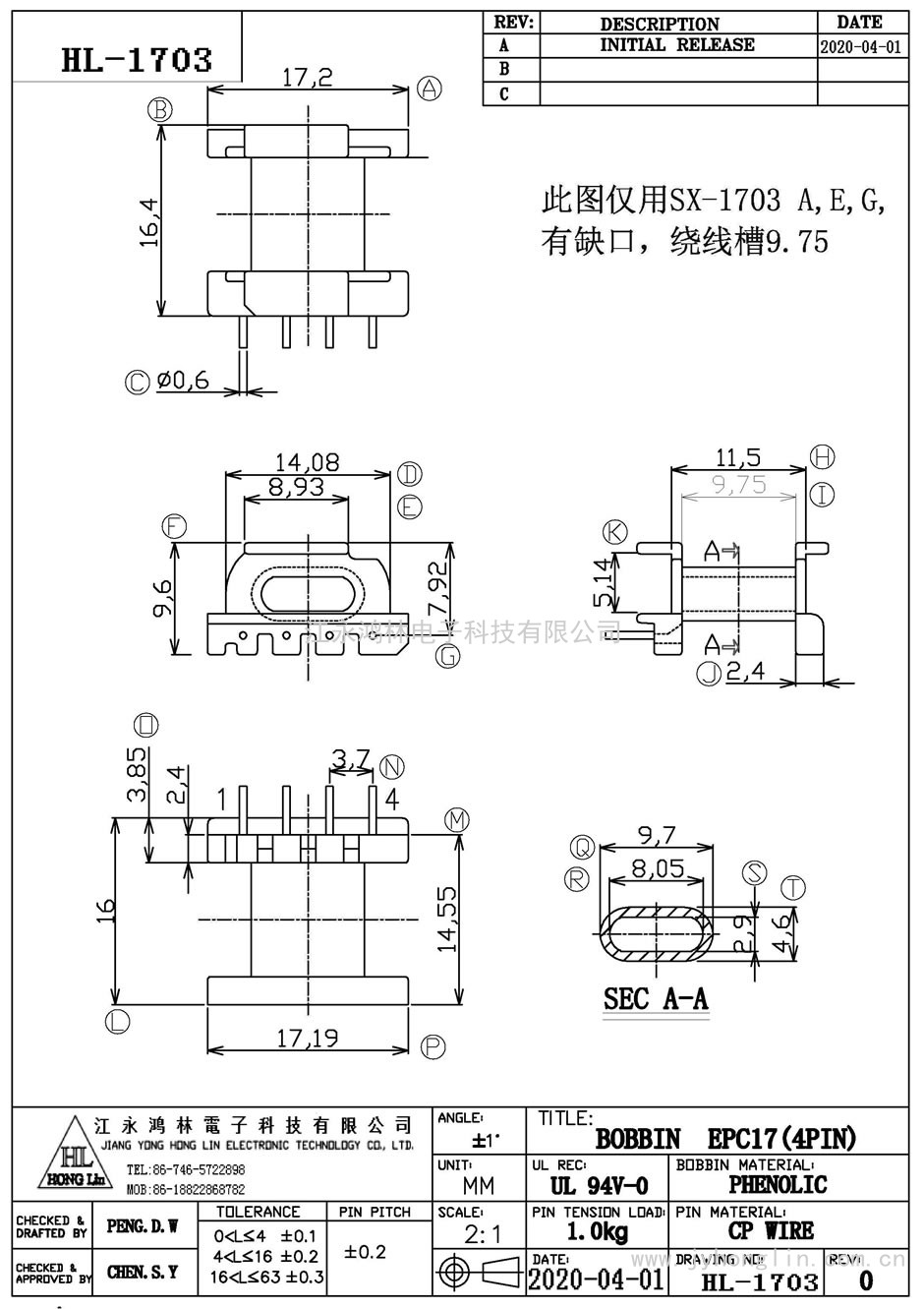 HL-1703/EPC-17臥式(4P)
