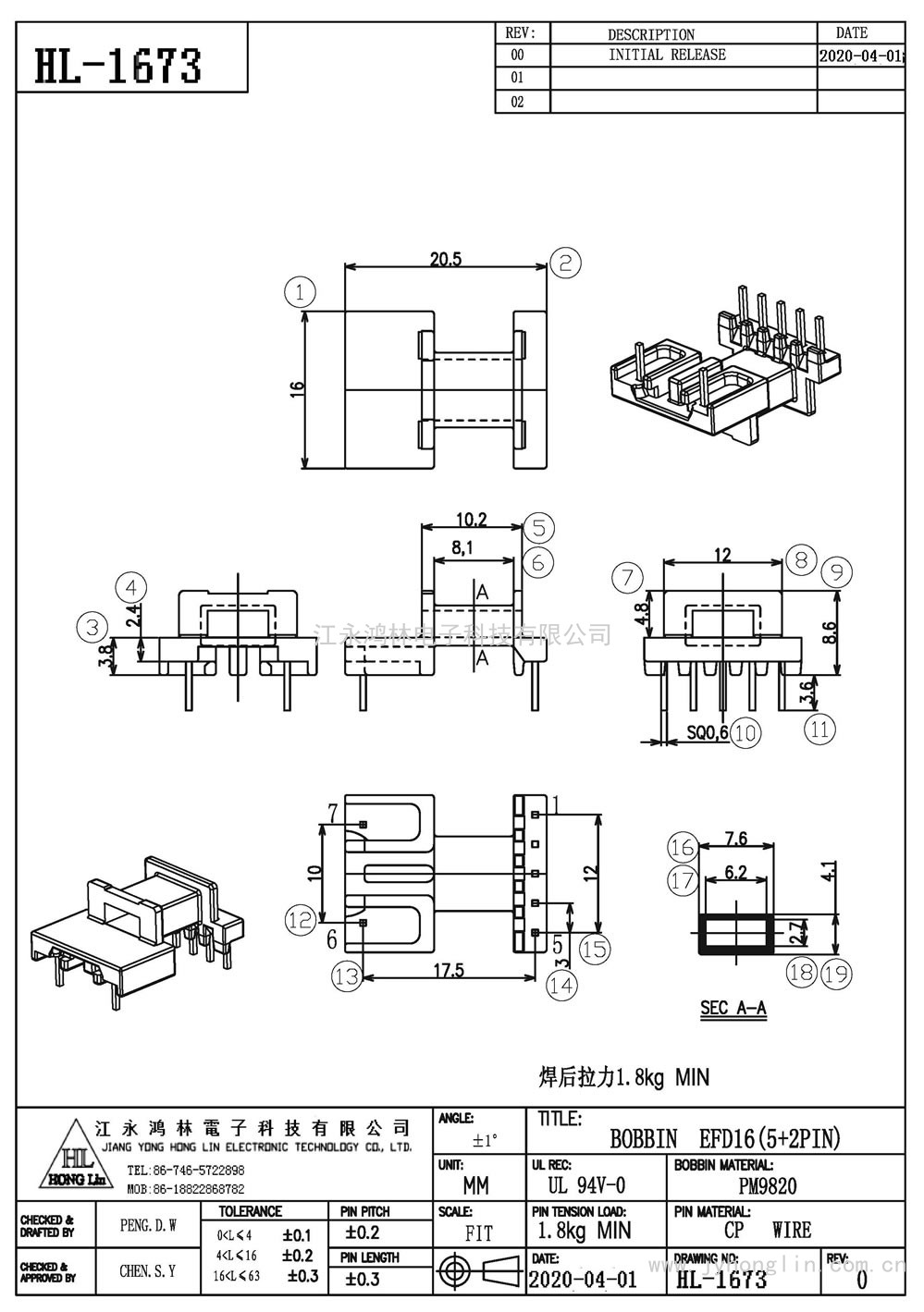 HL-1673/EFD-16臥式(5+2P)