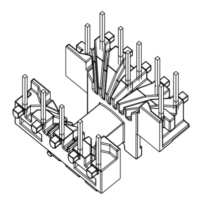 EE-1926  臥式5+3+5PIN