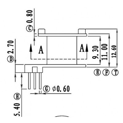 ST-RM-0802/RM-08立式(單邊6PIN)