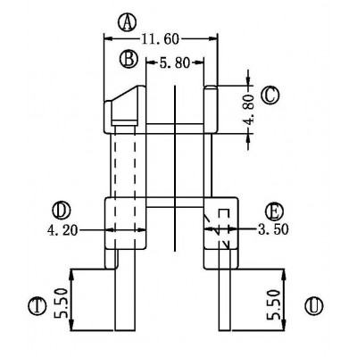 EE-1905/EE-19臥式(2+2PIN)