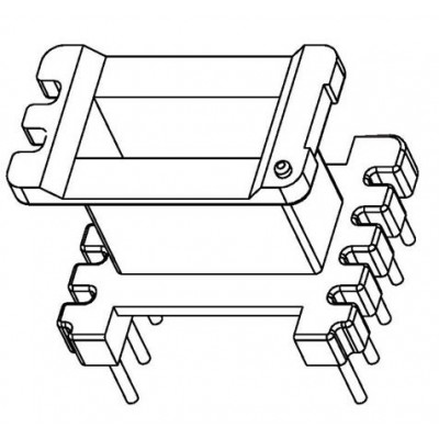 EE-1310-1/EE-13立式(5+5PIN)磁芯孔加寬