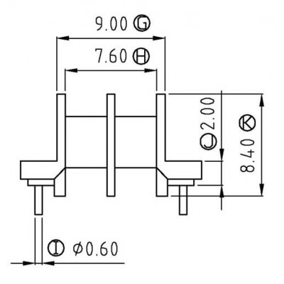 EE-1502/EE-15臥式雙槽(2+2PIN)