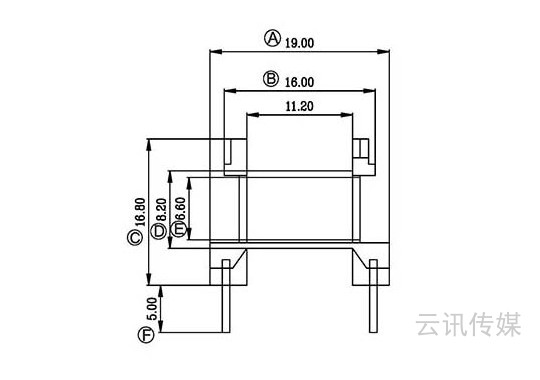 金達成-EE-2519/EE25臥式(5+5)PIN