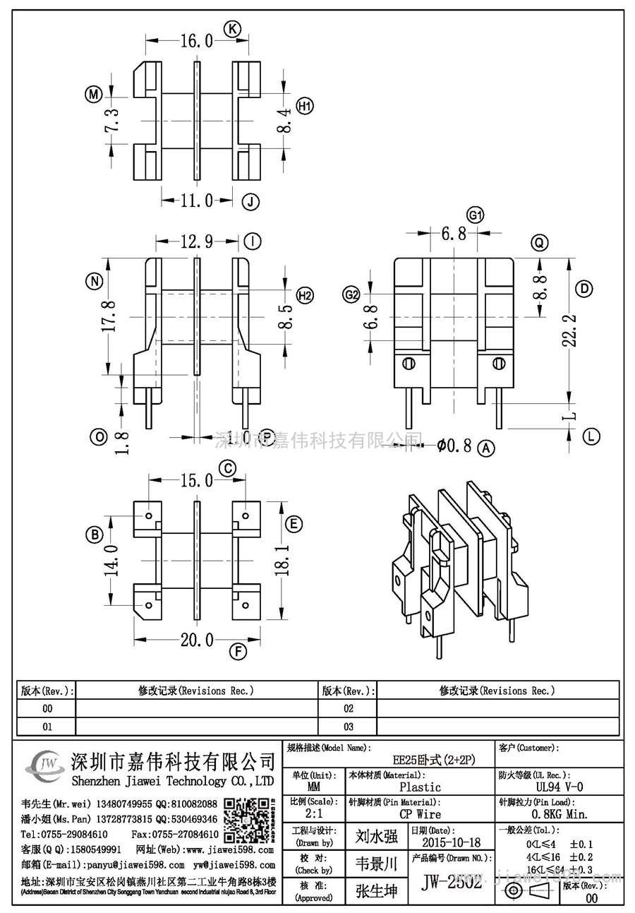JW-2502/EE25臥式(2+2P)