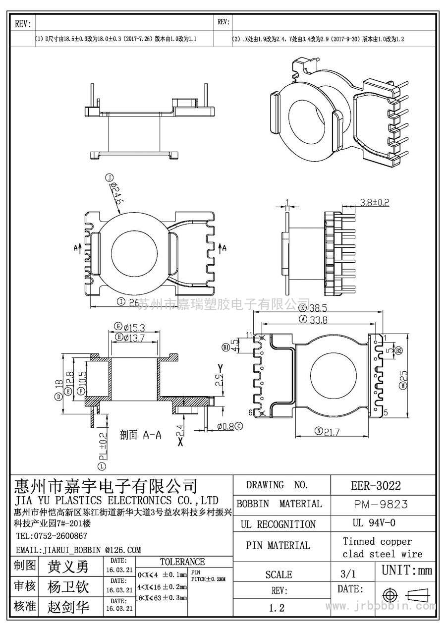 EER30(5+6)P立式單槽/EER-3022