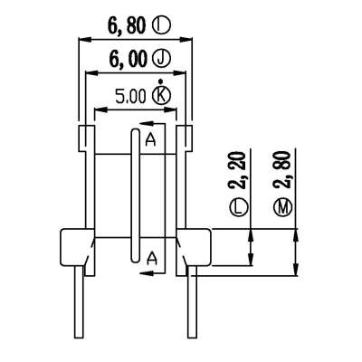 EE-8.3-3/EE8.臥式(2+2PIN)