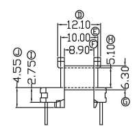 EE-1612-1/EE-16臥式(4+2PIN)