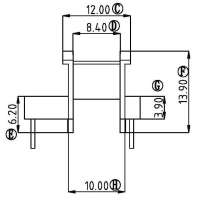 EE-1608-1/EE-16臥式(5+5PIN)