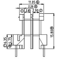 EE-1307/EE-13臥式(2+2PIN)