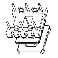 HXX-EE1301-4 EE13雙槽立式3+3針