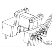 HXB-EE1626 EE16 安規臥式5+2針