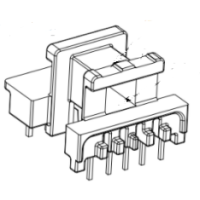 HXB-EE2226A EE22 安規臥式5+4針