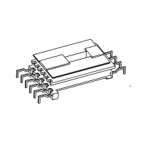 HX-3029 EE30 雙槽立式4+6針螃蟹腳彎腳