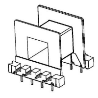 HXC-3001 EE30 七字針彎腳臥式4+4針