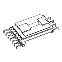 HX-3225 EE32 螃蟹腳彎腳雙槽立式4+7針
