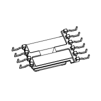 HX-3231 EE32 螃蟹腳彎腳雙槽立式4+6針