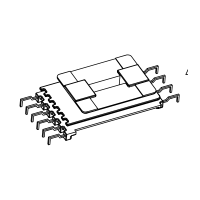 HX-3819 EE38雙槽螃蟹腳彎腳立式4+6針