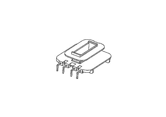 HXX-EE4204-1 EE42 彎腳L腳立式4+0針（HXX-EE4204配套）