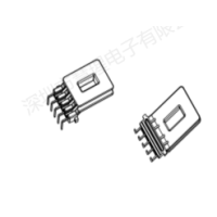 HX-4701B EE47彎腳L腳立式5+0針（HX-EE4701A配套