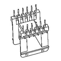 HXX-EI4801 EE48 七字針L腳臥式6+6針（HXX-EI4801-1或HXX-EI4801-2配套）