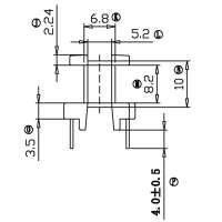 SL-1620/EE-16立式(4+6)PIN