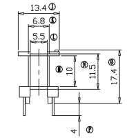 SL-1623M/EE-16立式(5+5)PIN