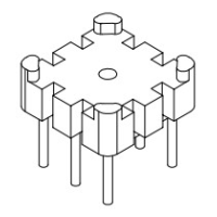 HX-006 磁環(huán)底座 3+3針 BASE
