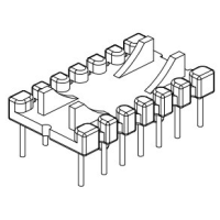 HX-022 磁環(huán)底座 7+7針 BASE