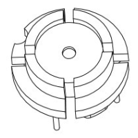 HX-032 磁環(huán)底座 2+2針 BASE