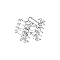 EF-2511 EF25臥式5+5磁芯加厚排距20.2腳距5.0槽寬16.2
