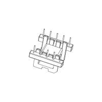 EFD-2502-1 EFD25 臥式5+5帶飛線(xiàn)槽 排距22.5腳距5.0