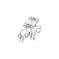 EI-1501 EF15立式3+2+2排距20.8/13.6腳距4.0/3.2/2.8槽寬5.5
