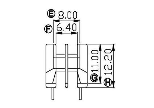 UU-902 UU9.8臥式雙槽2+2排距8.2腳距7.0