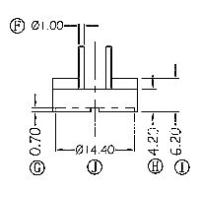 HXL-030 磁環(huán) 底座 1+1針 BASE