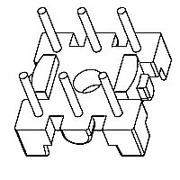 HXX-025 磁環(huán) 底座 3+3針  BASE