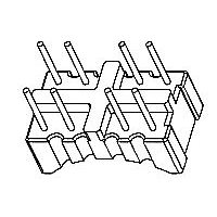 HXX-028 磁環(huán) 底座 4+4針  BASE