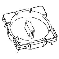 HXX-2032 磁環(huán)底座 2+2針 BASE